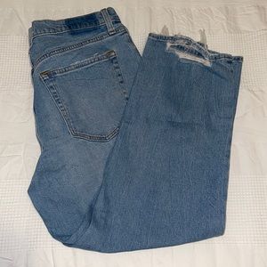 Ankle Straight Ultra High Rise